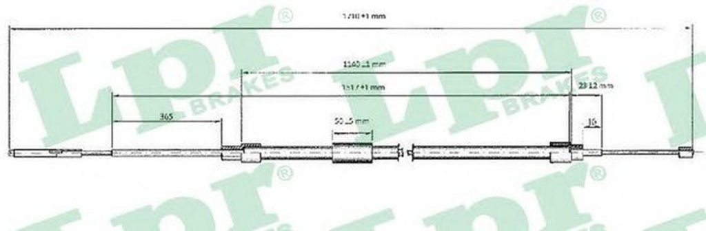 Cablu frana mana BMW 3 Touring E46 LPR C0076B