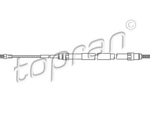 Cablu frana mana BMW 5 Touring E39 TOPRAN 501090