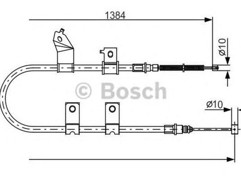 Cablu frana mana CHEVROLET KALOS limuzina BOSCH 1987482082