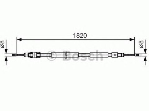 Cablu frana mana CITROEN BERLINGO caroserie M BOSCH 1987482116