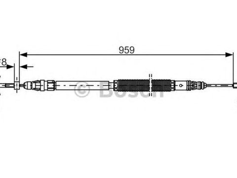 Cablu frana mana CITROEN C4 Grand Picasso I UA BOSCH 1987482001