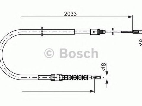 Cablu frana mana CITROEN C4 II B7 BOSCH 1987482190