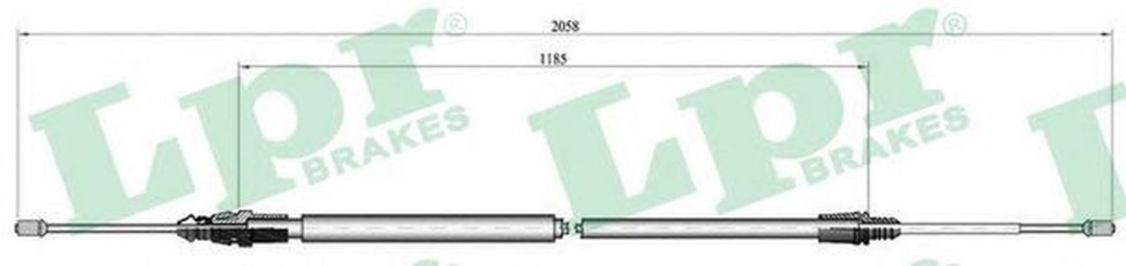 Cablu frana mana CITROEN C4 II B7 LPR C0004B