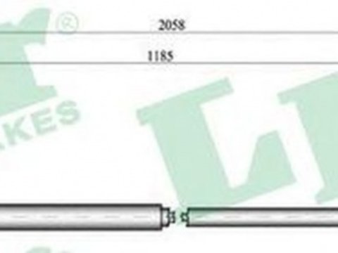 Cablu frana mana CITROEN C4 II B7 LPR C0004B