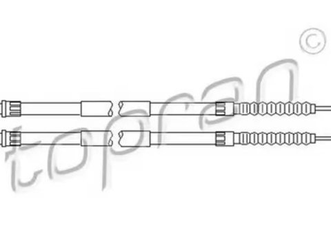 Cablu frana mana CITROEN JUMPER caroserie 230L TOPRAN 721664 PieseDeTop