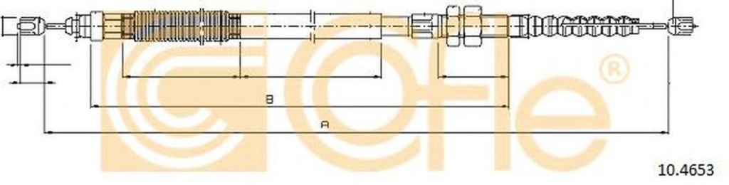 Cablu frana mana CITROEN XANTIA X1 COFLE 10.4653