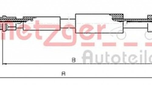 Cablu frana mana CITROEN ZX N2 METZGER 1