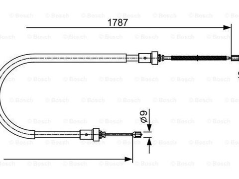 Cablu frana mana DACIA DUSTER BOSCH 1987482410