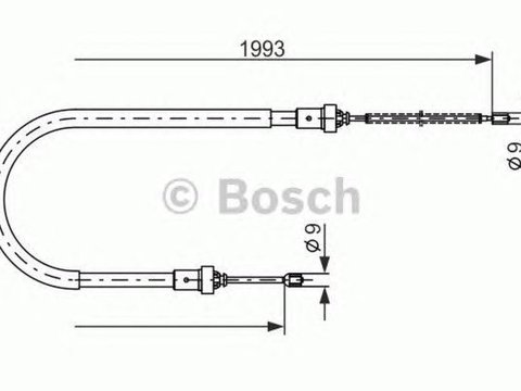 Cablu frana mana DACIA LOGAN EXPRESS FS BOSCH 1987482233