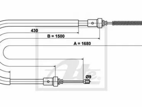 Cablu frana mana DACIA LOGAN LS TEXTAR 44041900 PieseDeTop