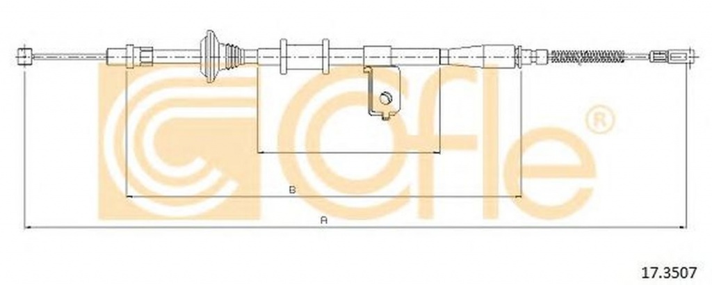 Cablu frana mana DAEWOO NUBIRA KLAJ COFLE 17.3507