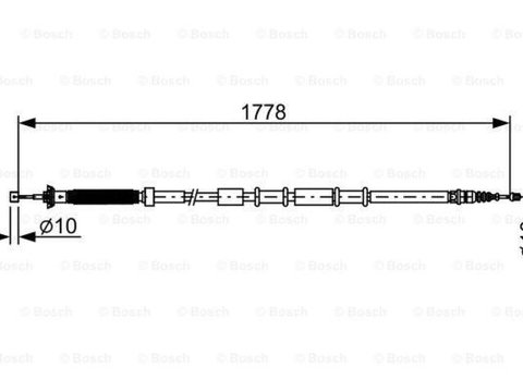 Cablu frana mana FIAT 500L 199 BOSCH 1987482509