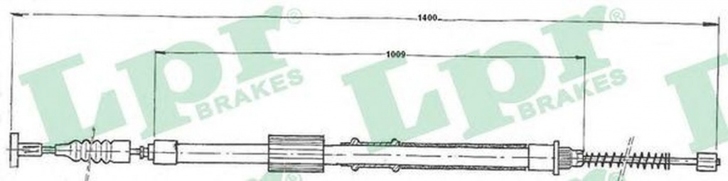 Cablu frana mana FIAT BRAVO I 182 LPR C0153B