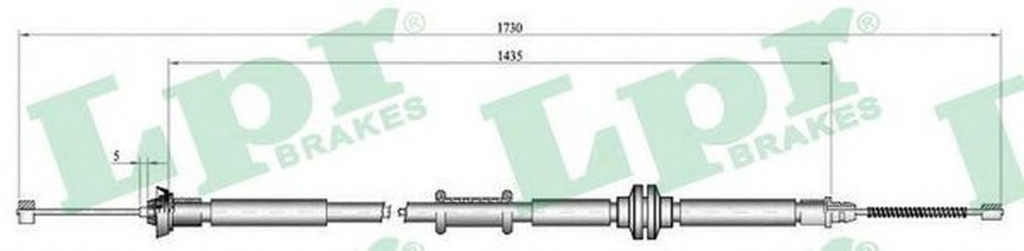 Cablu frana mana FIAT QUBO 225 LPR C1012B