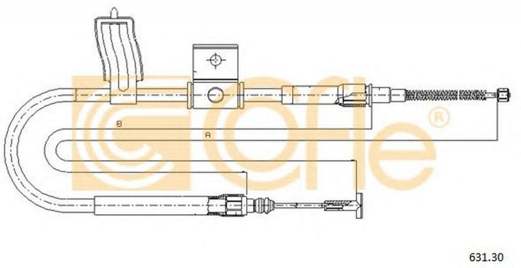 Cablu frana mana FIAT STRADA pick-up 178E COFLE 631.3