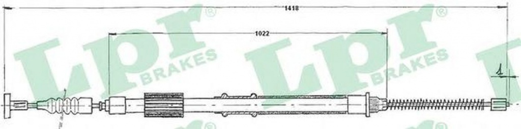 Cablu frana mana FIAT TIPO 160 LPR C0844B