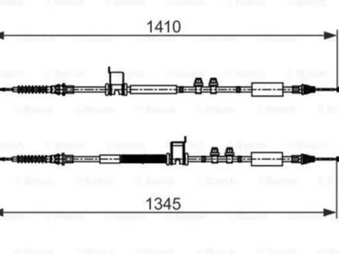 Cablu frana mana FORD ECOSPORT BOSCH 1987482560 PieseDeTop