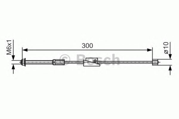 Cablu frana mana FORD FIESTA V JH JD BOSCH 1987482132