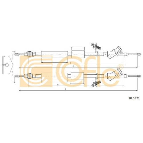 Cablu frana mana Ford Focus 2 (Da) Cofle 105371, p