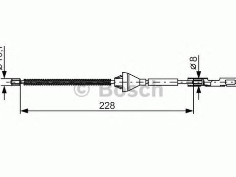 Cablu frana mana FORD FOCUS II DA BOSCH 1987482122