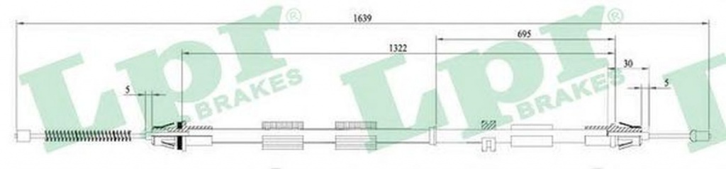 Cablu frana mana FORD MONDEO I combi BNP LPR C0469B