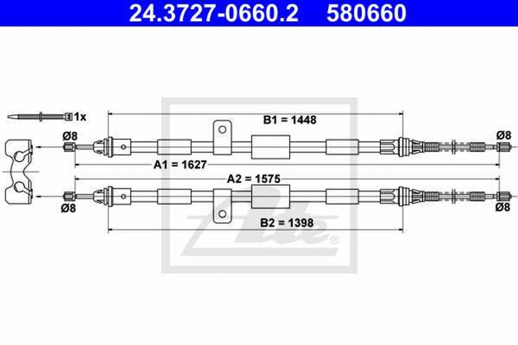Cablu frana mana FORD PUMA EC TEXTAR 44024000
