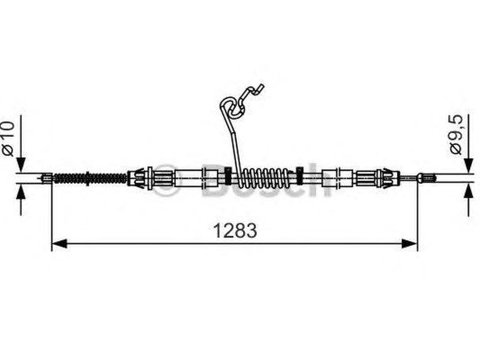 Cablu frana mana FORD TRANSIT caroserie BOSCH 1987482036