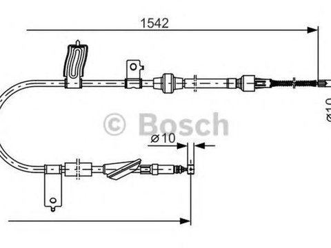 Cablu frana mana HONDA CIVIC VI Hatchback EJ EK BOSCH 1987482084