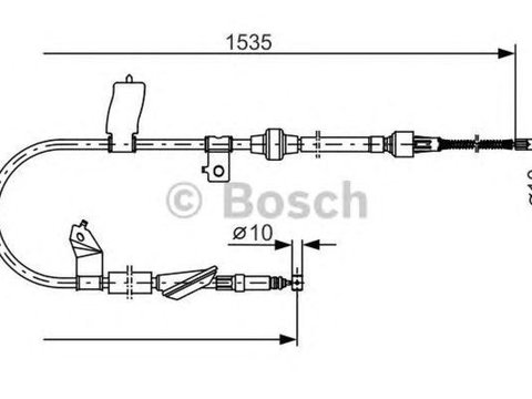 Cablu frana mana HONDA CIVIC VI Hatchback EJ EK BOSCH 1987482085