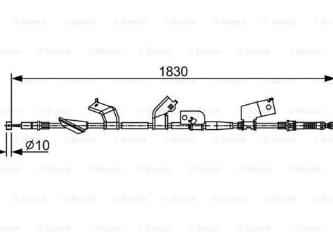 Cablu frana mana HONDA CIVIC VII Hatchback EU EP EV BOSCH 1987482577