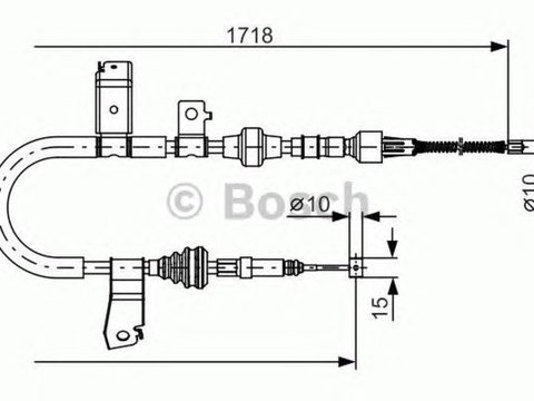 Cablu frana mana HONDA CR-V I RD BOSCH 1987482086