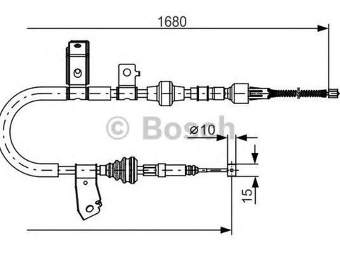 Cablu frana mana HONDA CR-V I RD BOSCH 1987482087