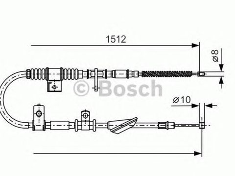 Cablu frana mana HYUNDAI COUPE RD BOSCH 1987477742