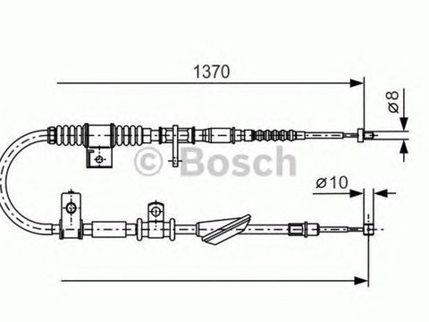 Cablu frana mana HYUNDAI COUPE RD BOSCH 1987477743