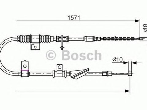Cablu frana mana HYUNDAI LANTRA II Wagon J-2 BOSCH 1987482169