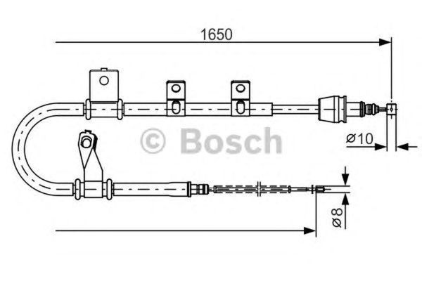 Cablu frana mana HYUNDAI MATRIX FC BOSCH 1987482210