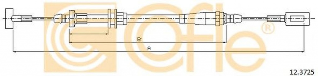 Cablu frana mana IVECO DAILY VI caroserie inchisa combi COFLE 12.3725