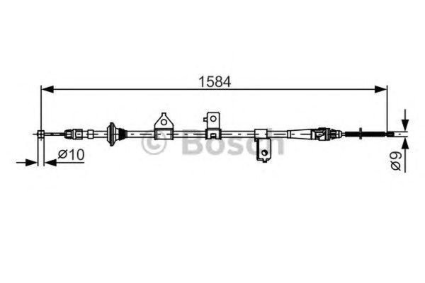 Cablu frana mana KIA RIO combi DC BOSCH 1987482099