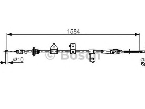 Cablu frana mana KIA RIO combi DC BOSCH 1987482099