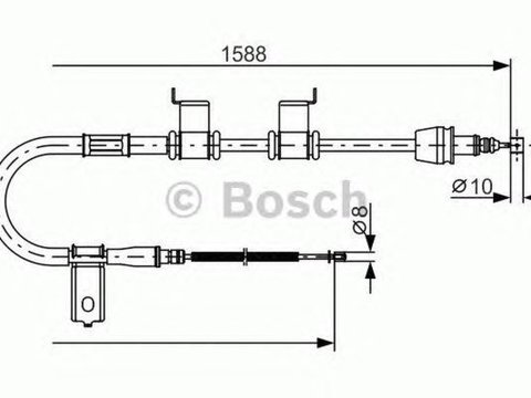 Cablu frana mana KIA RIO II JB BOSCH 1987482358