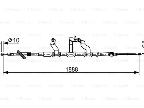 Cablu frana mana KIA SPORTAGE JE KM BOSCH 1987482532