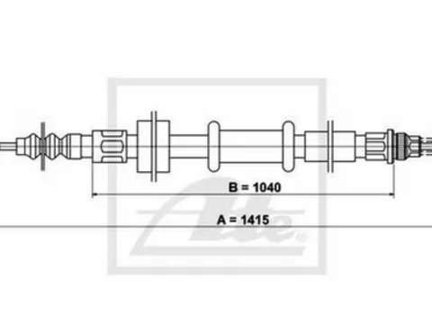 Cablu frana mana LANCIA DELTA II 836 TEXTAR 44018000 PieseDeTop