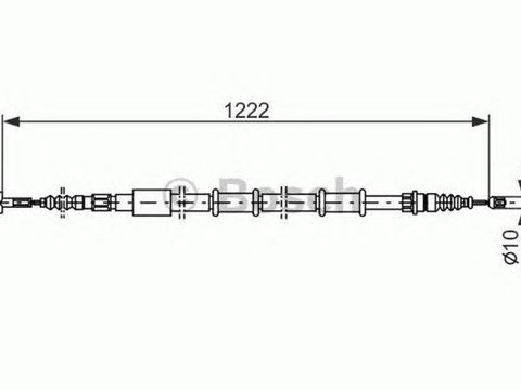 Cablu frana mana LANCIA LYBRA SW 839BX BOSCH 1987477555