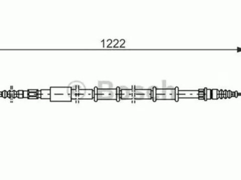 Cablu frana mana LANCIA LYBRA SW 839BX BOSCH 1987477555 PieseDeTop