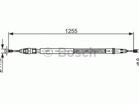 Cablu frana mana LANCIA PHEDRA 179 BOSCH 1987482235