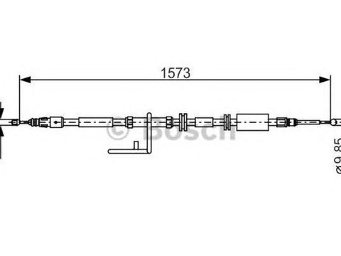 Cablu frana mana LAND ROVER FREELANDER 2 LF FA BOSCH 1987482313