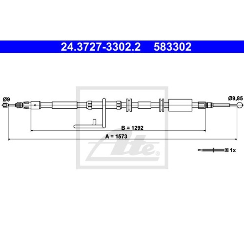 Cablu frana mana Land Rover Freelander 2 (Lf, Fa) Ate 24372733022, parte montare : dreapta, spate