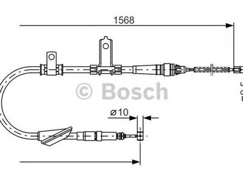 Cablu frana mana LAND ROVER FREELANDER LN BOSCH 1987477791