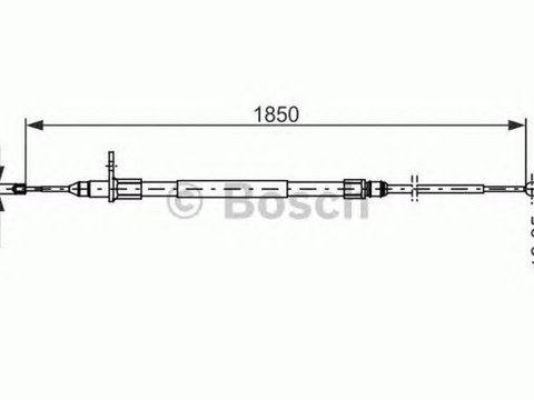 Cablu frana mana LAND ROVER RANGE ROVER III LM BOSCH 1987482255