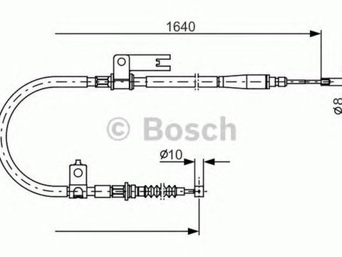 Cablu frana mana MAZDA 323 S VI BJ BOSCH 1987482154